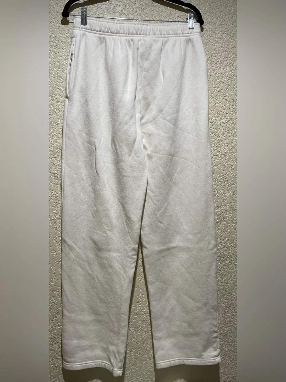 Alo Yoga Accolade Straight Leg Fleece Sweatpants Ivory Size S